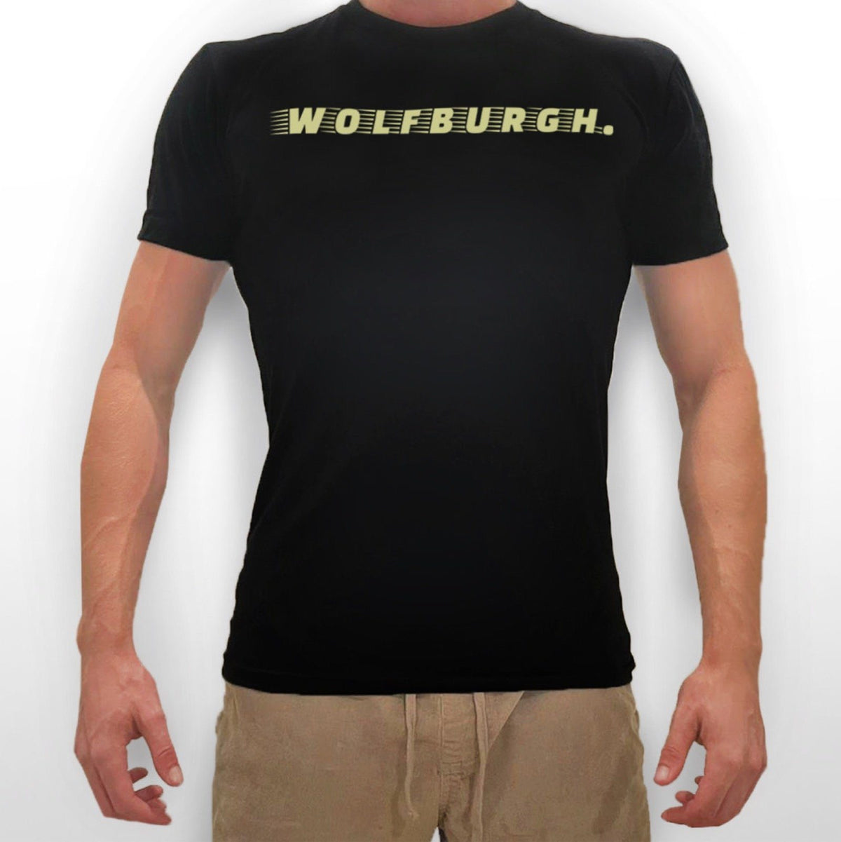 Black Wolfburgh T-Shirt Wolfburgh Wellness 